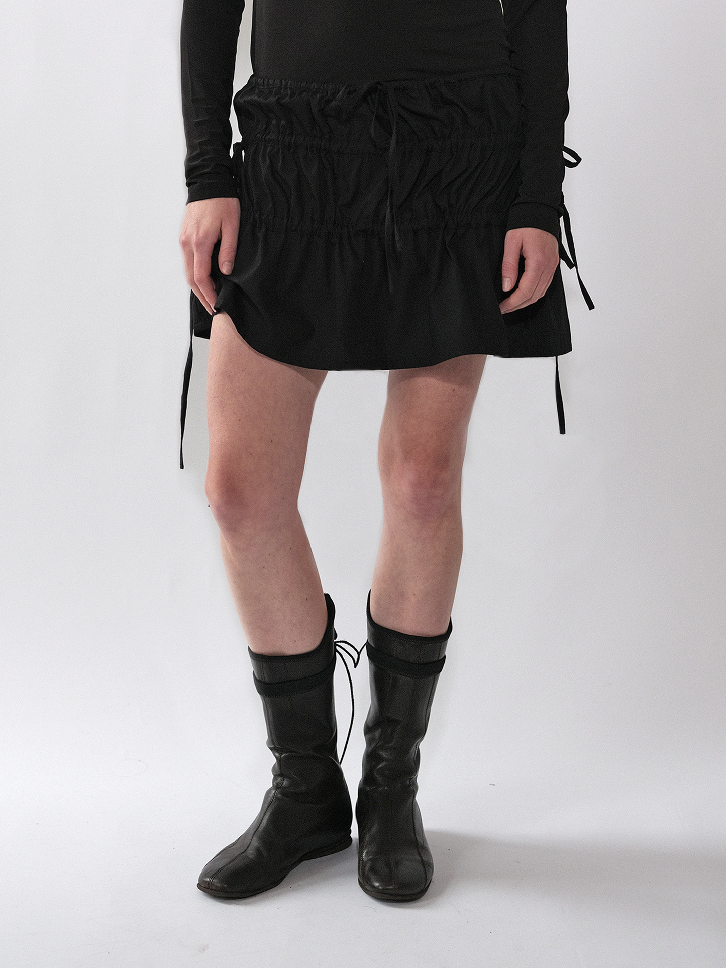 Ruched Skirt Black