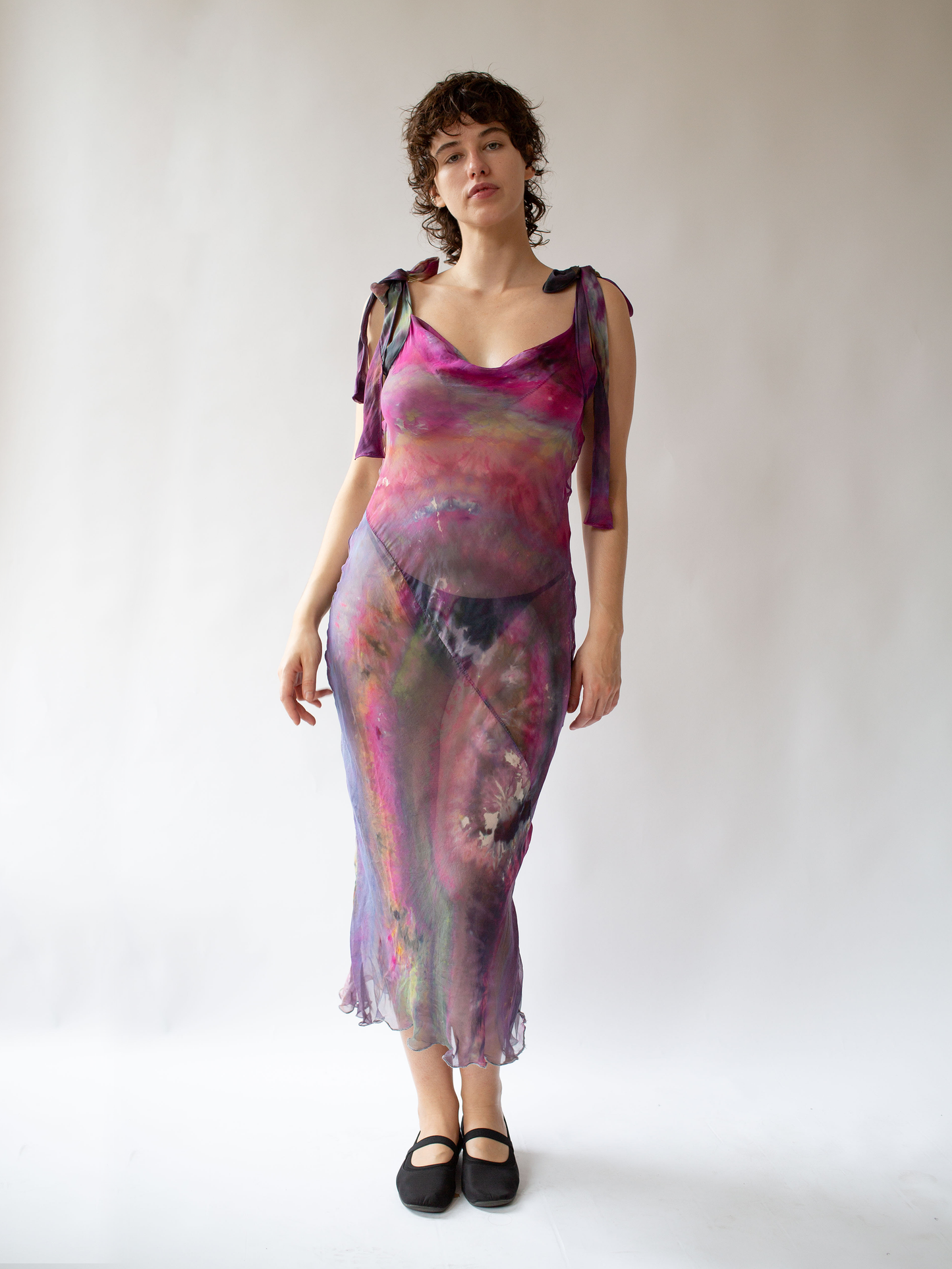 Silk Dress Pink/Purple