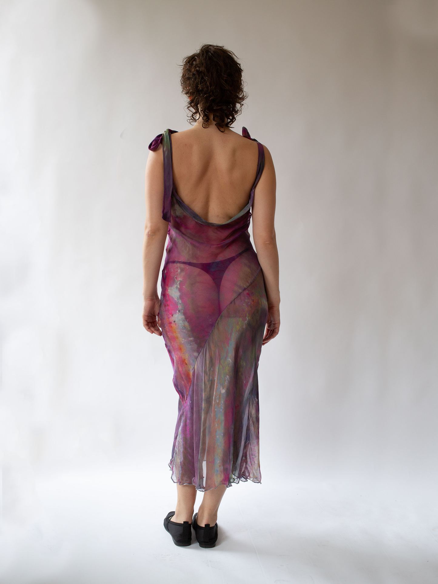 Silk Dress Pink/Purple