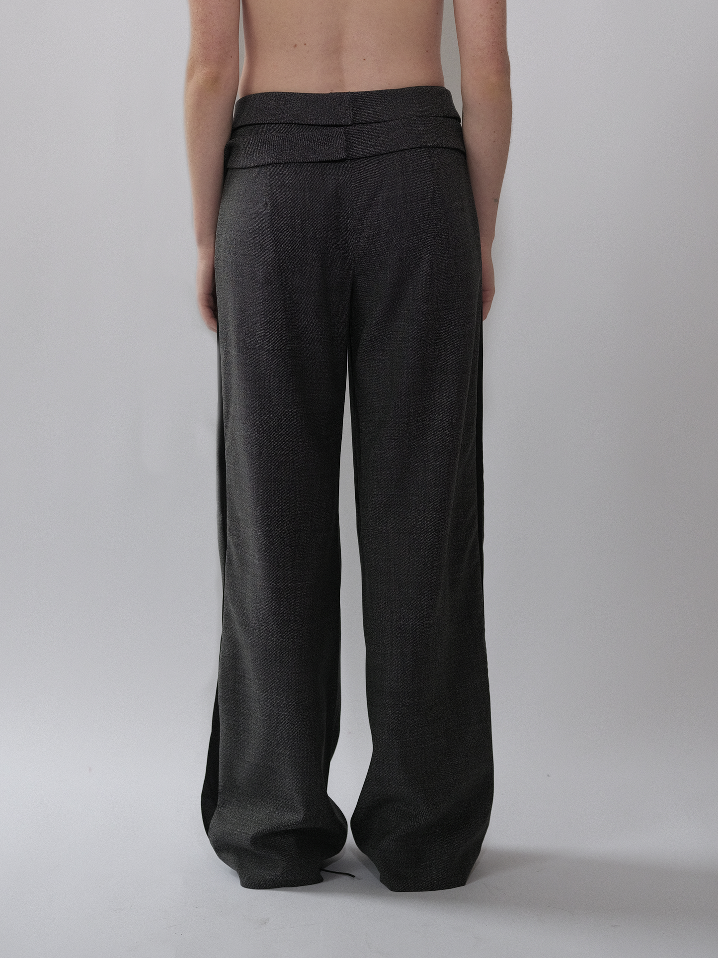 Side panel tailored trousers