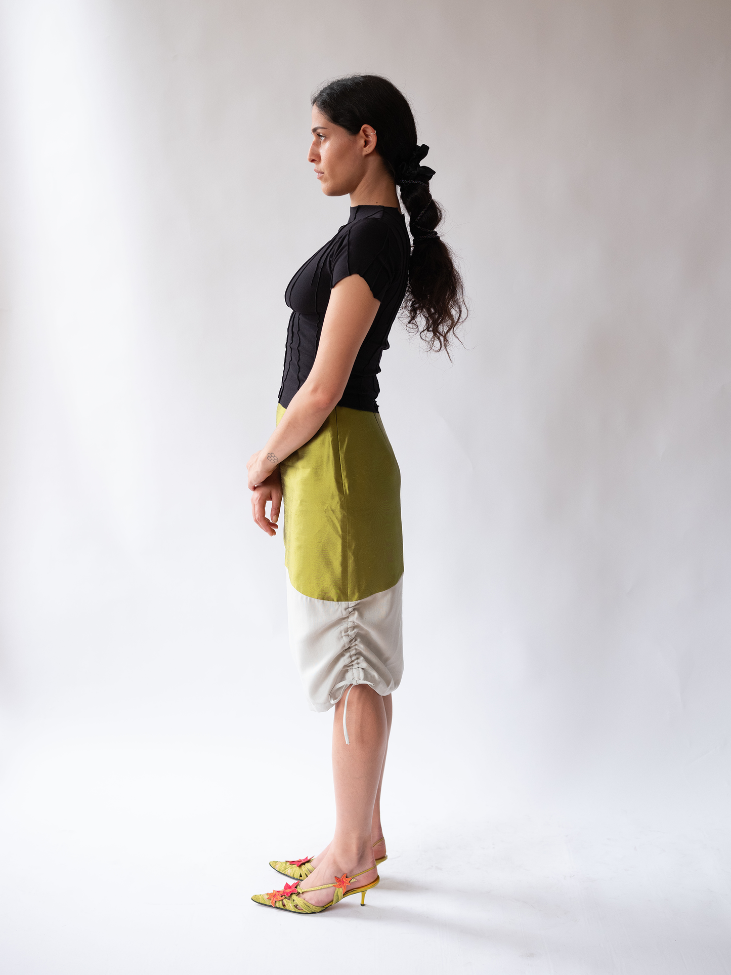 Wave Rushed Skirt