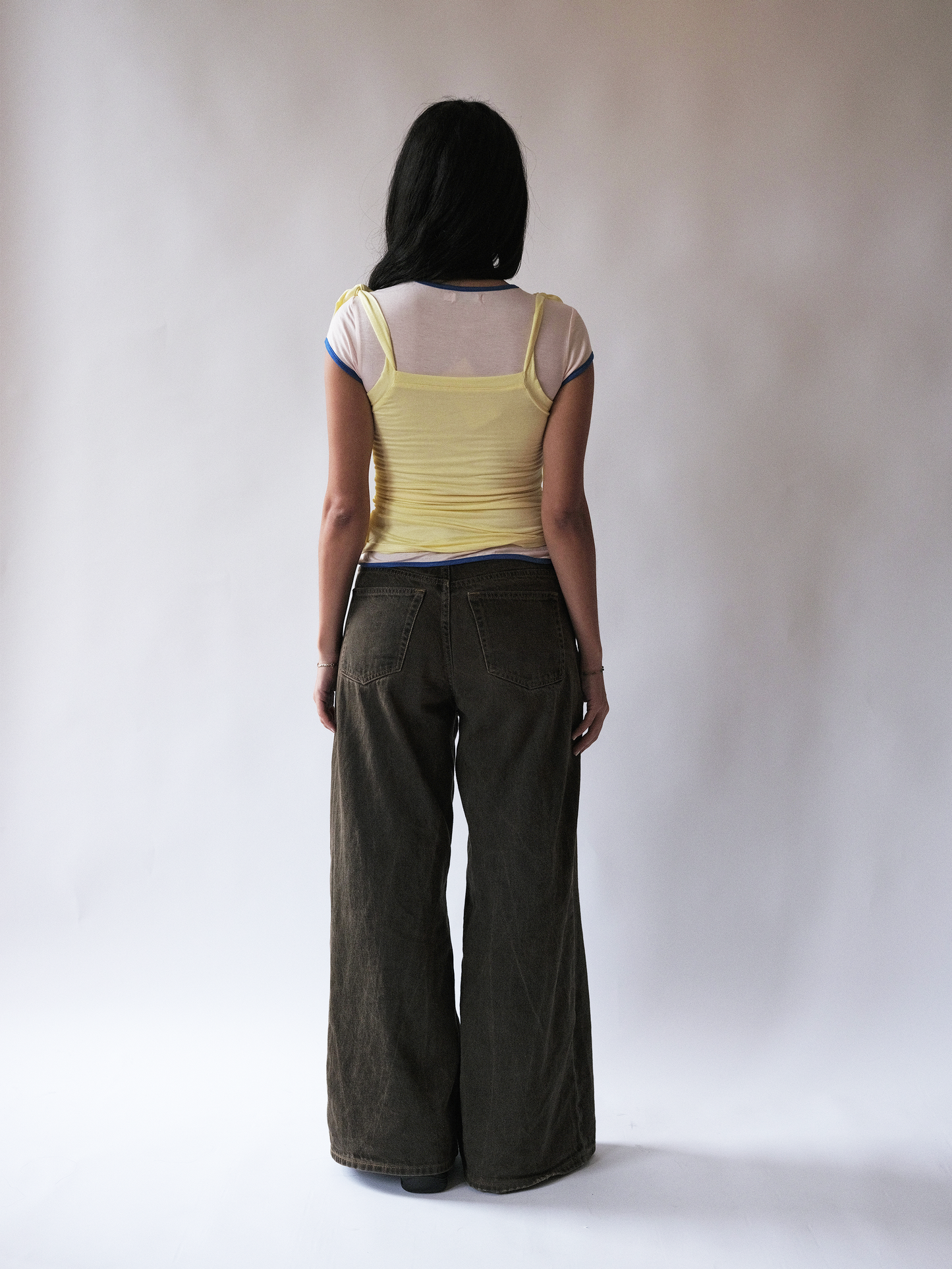 Layered Ringer Tee - Sandcastle