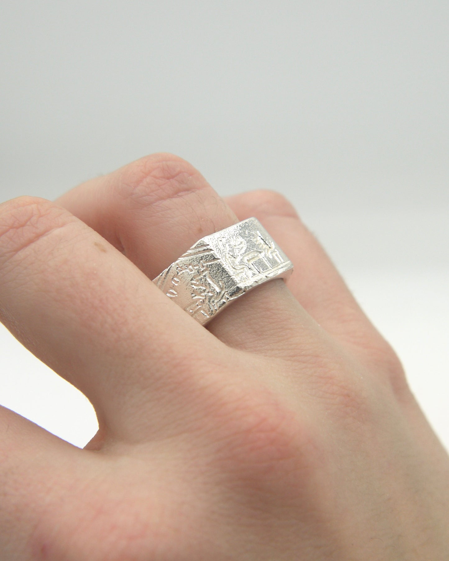 Dog and Man Ring