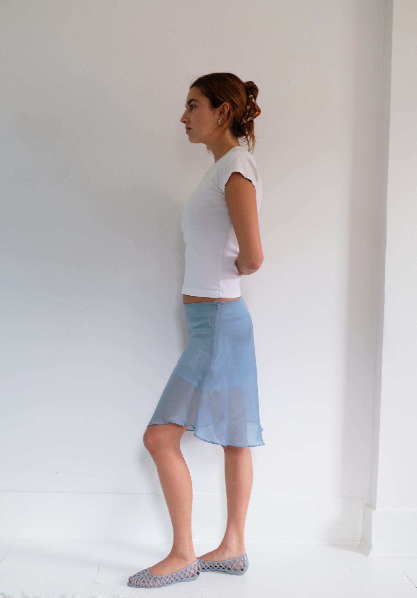 Powder Silk Skirt