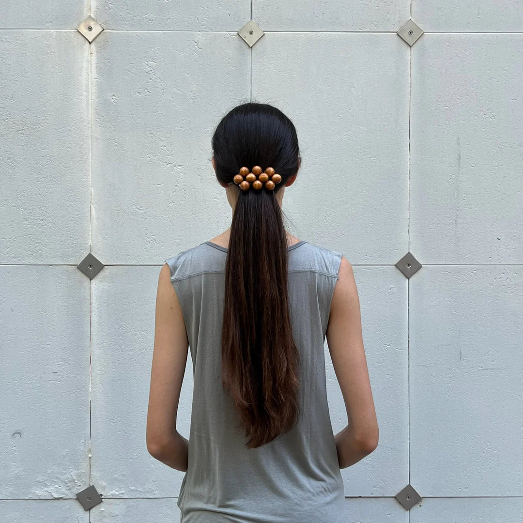 Mori Big Hair Clip (light brown)