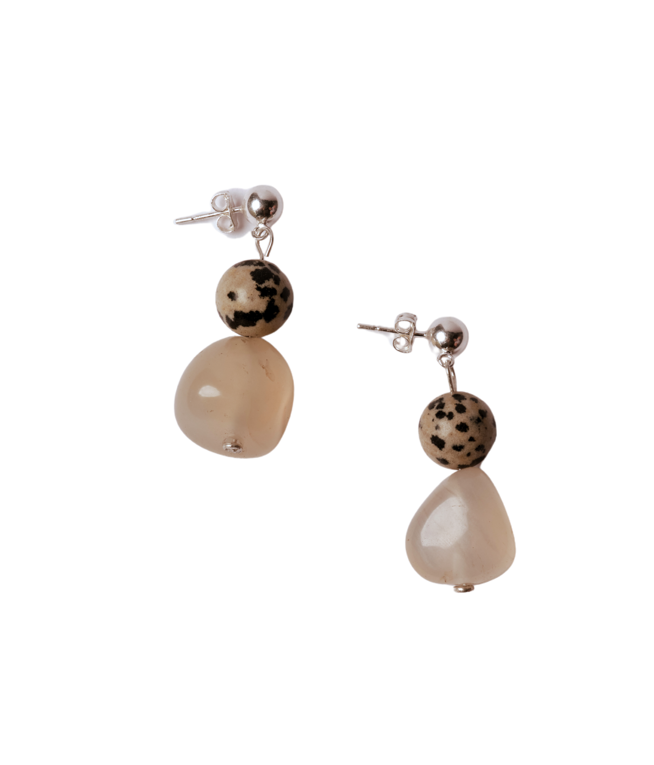 Pebble Peach Earrings
