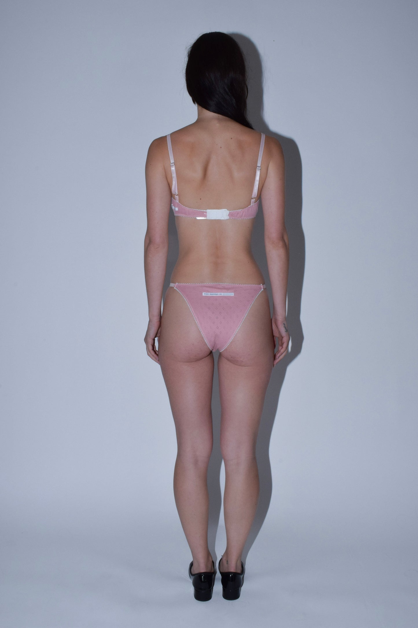 Pink Pointelle High Rise Knickers