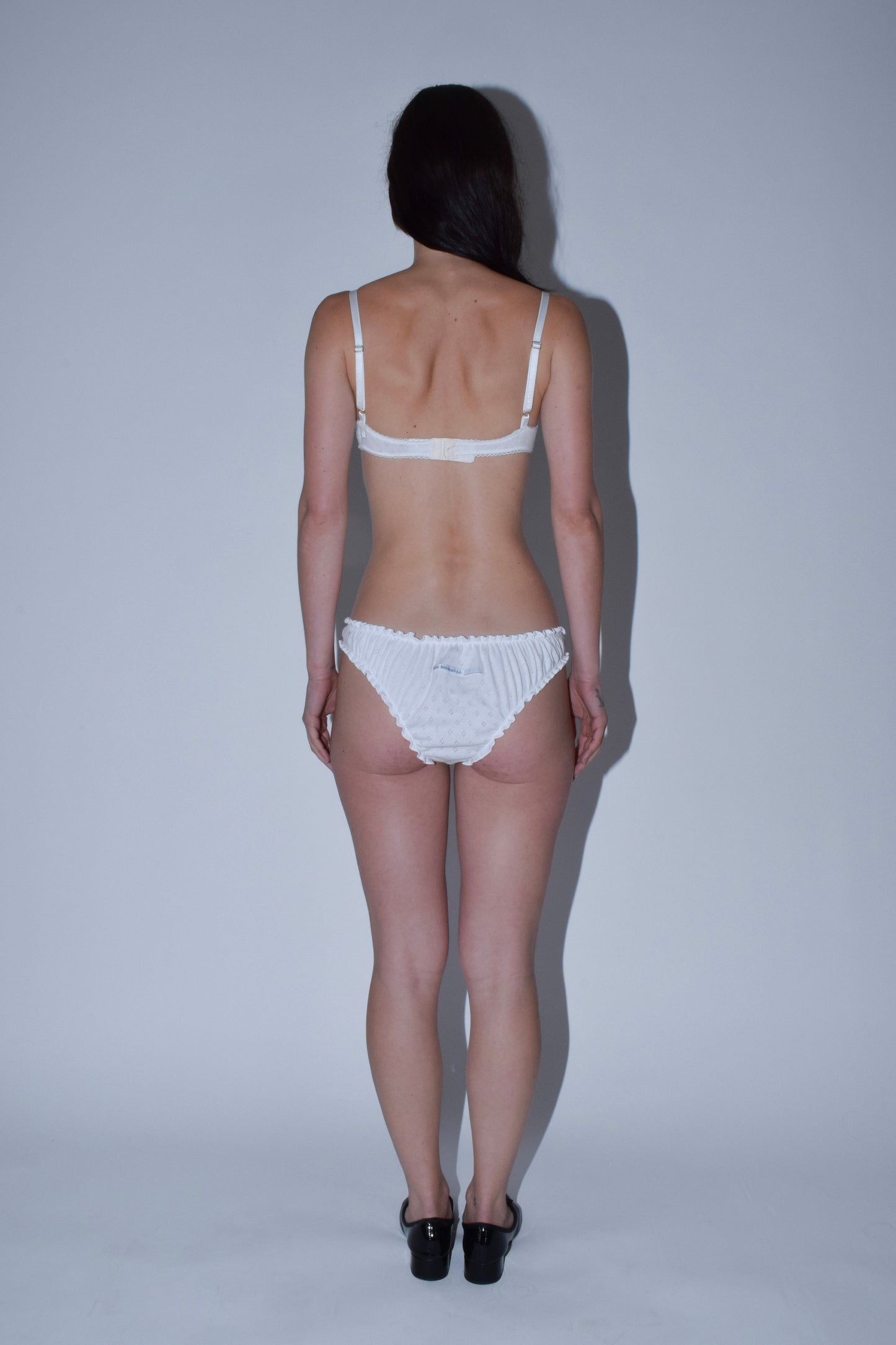 White Pointelle Knickers