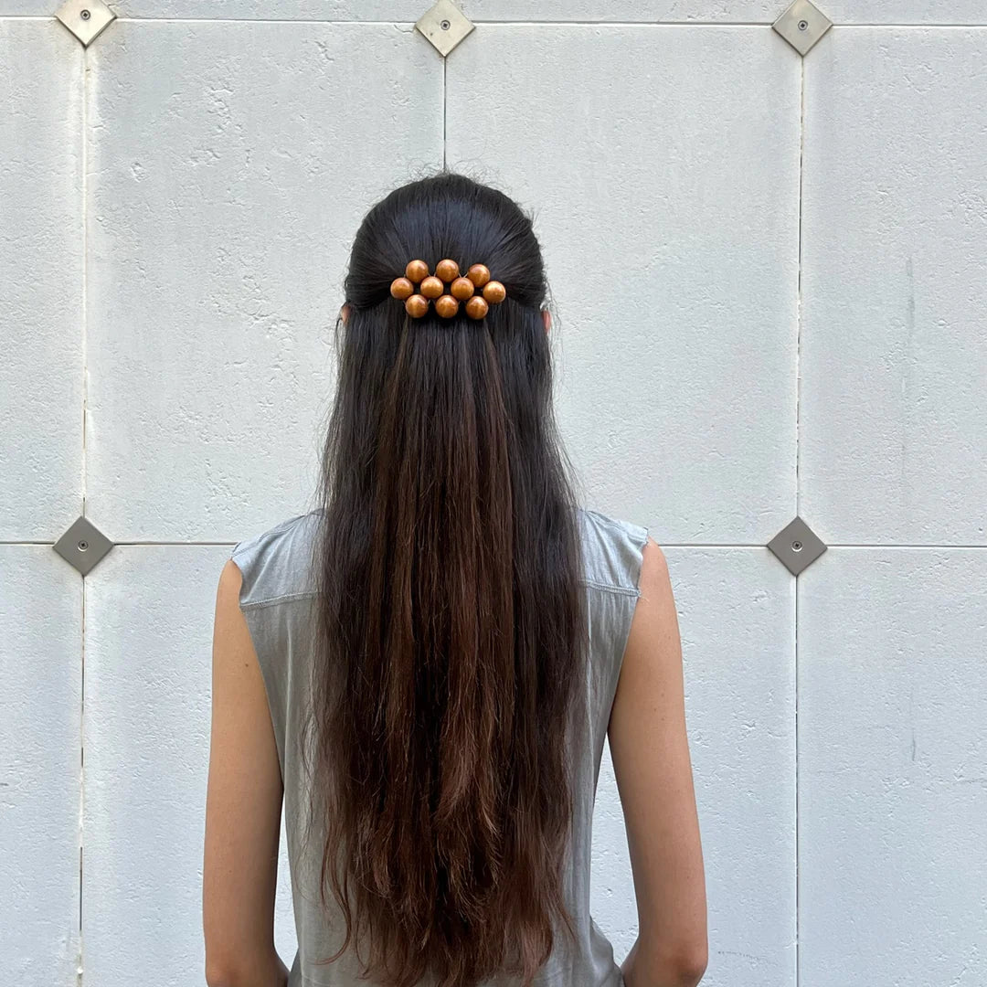 Mori Big Hair Clip (light brown)