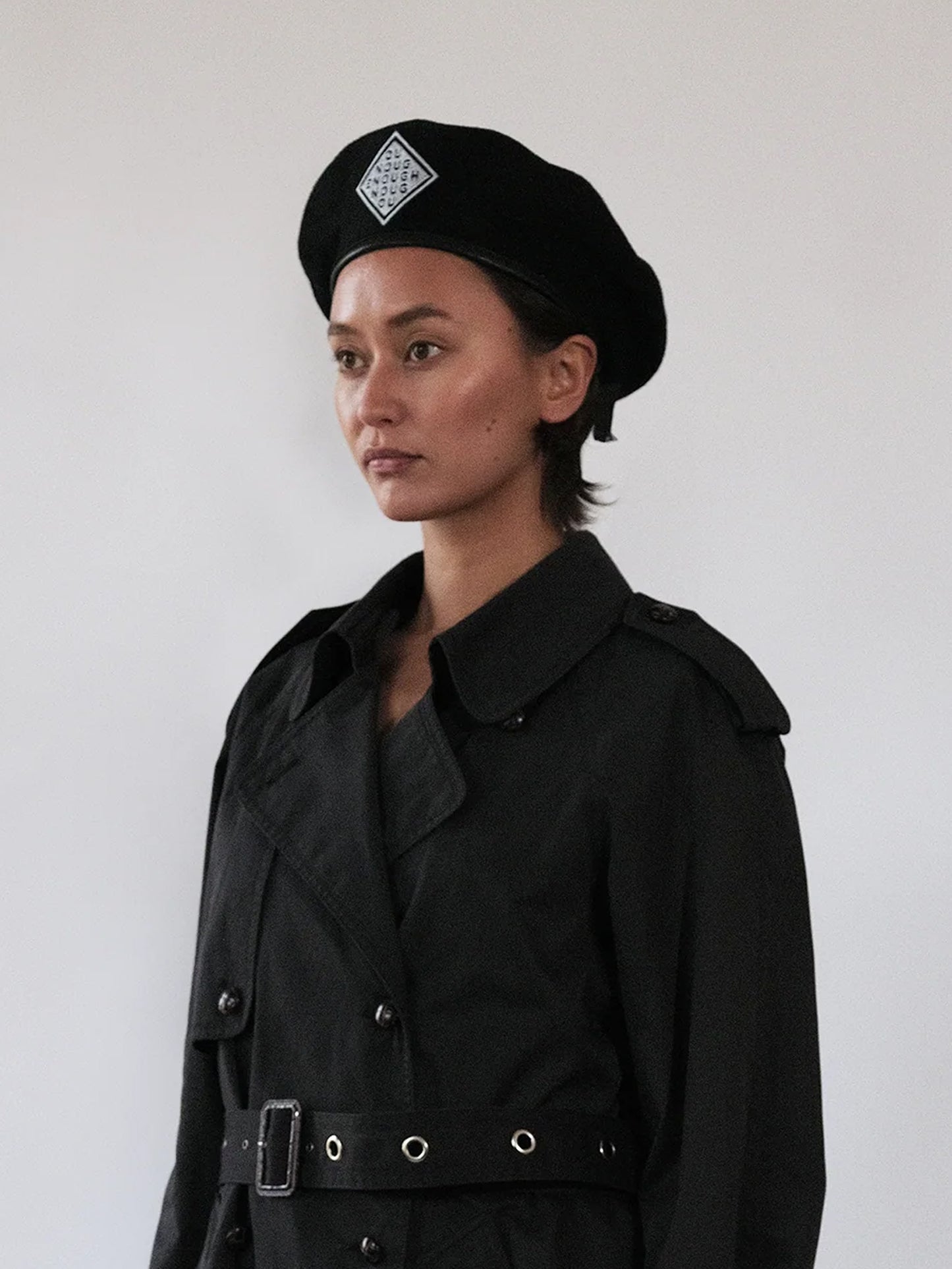 White Diamond beret hat