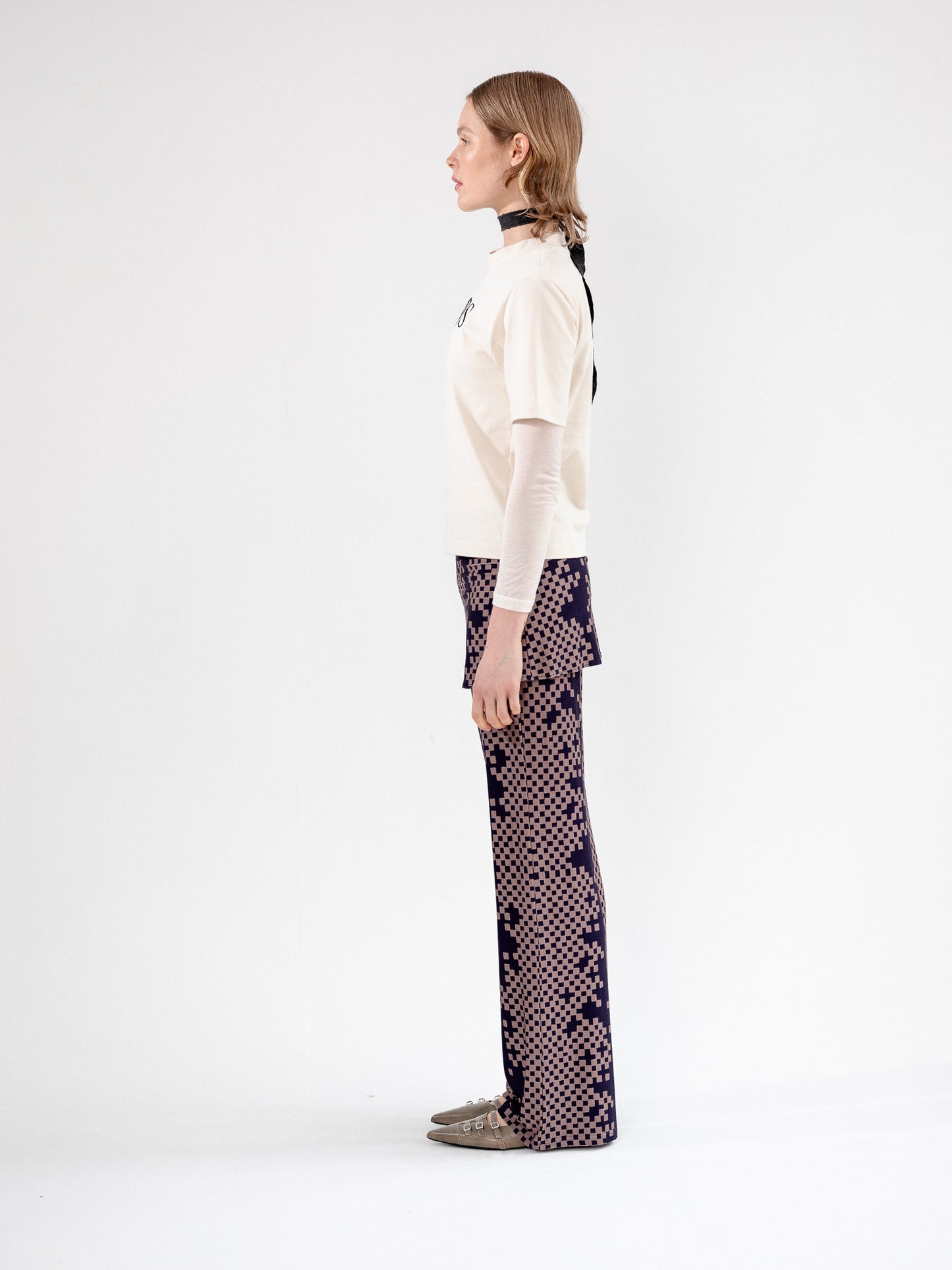 Pixelated Trouser Skirt