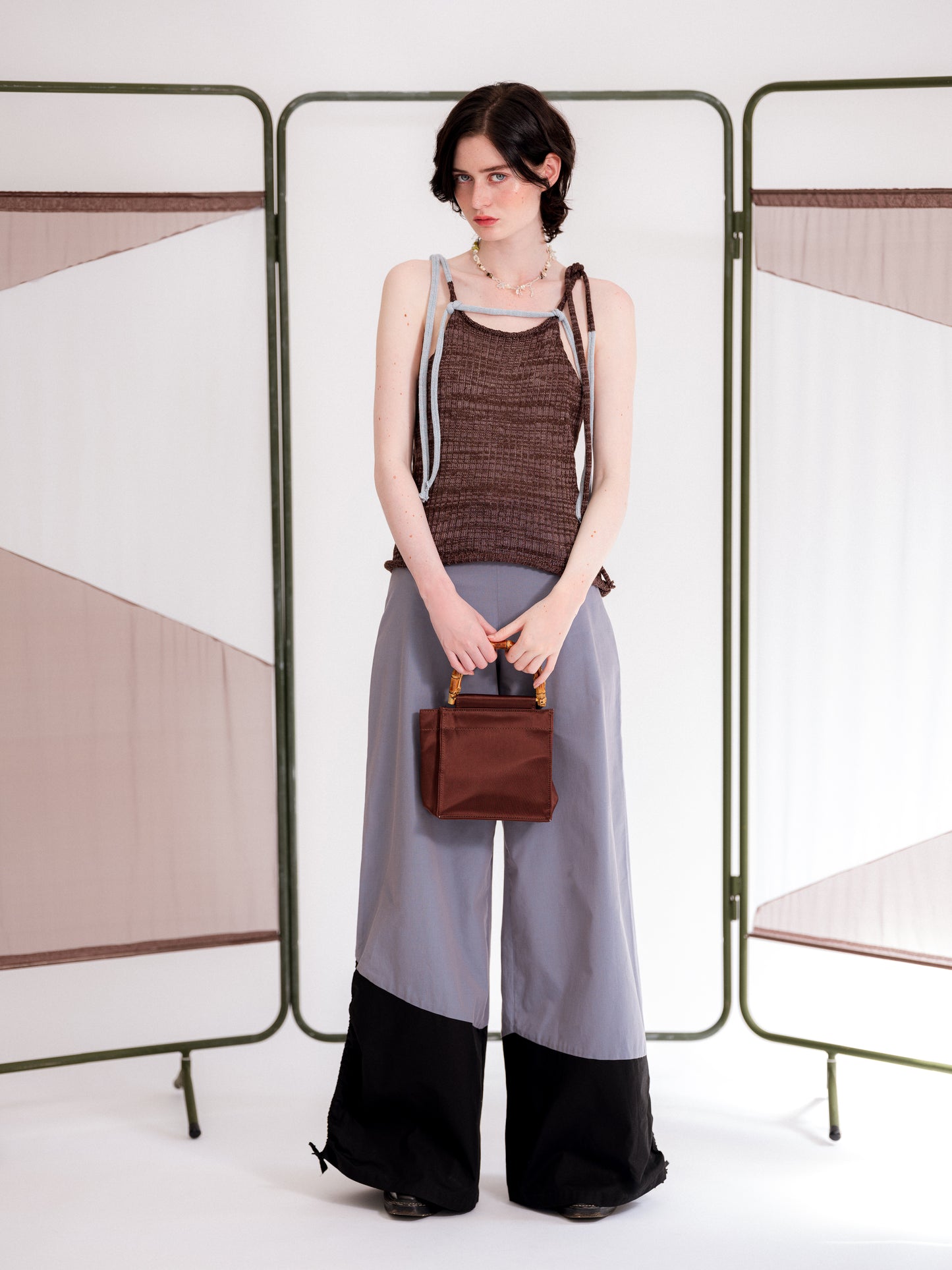 Asymmetrical Wide Leg Trousers