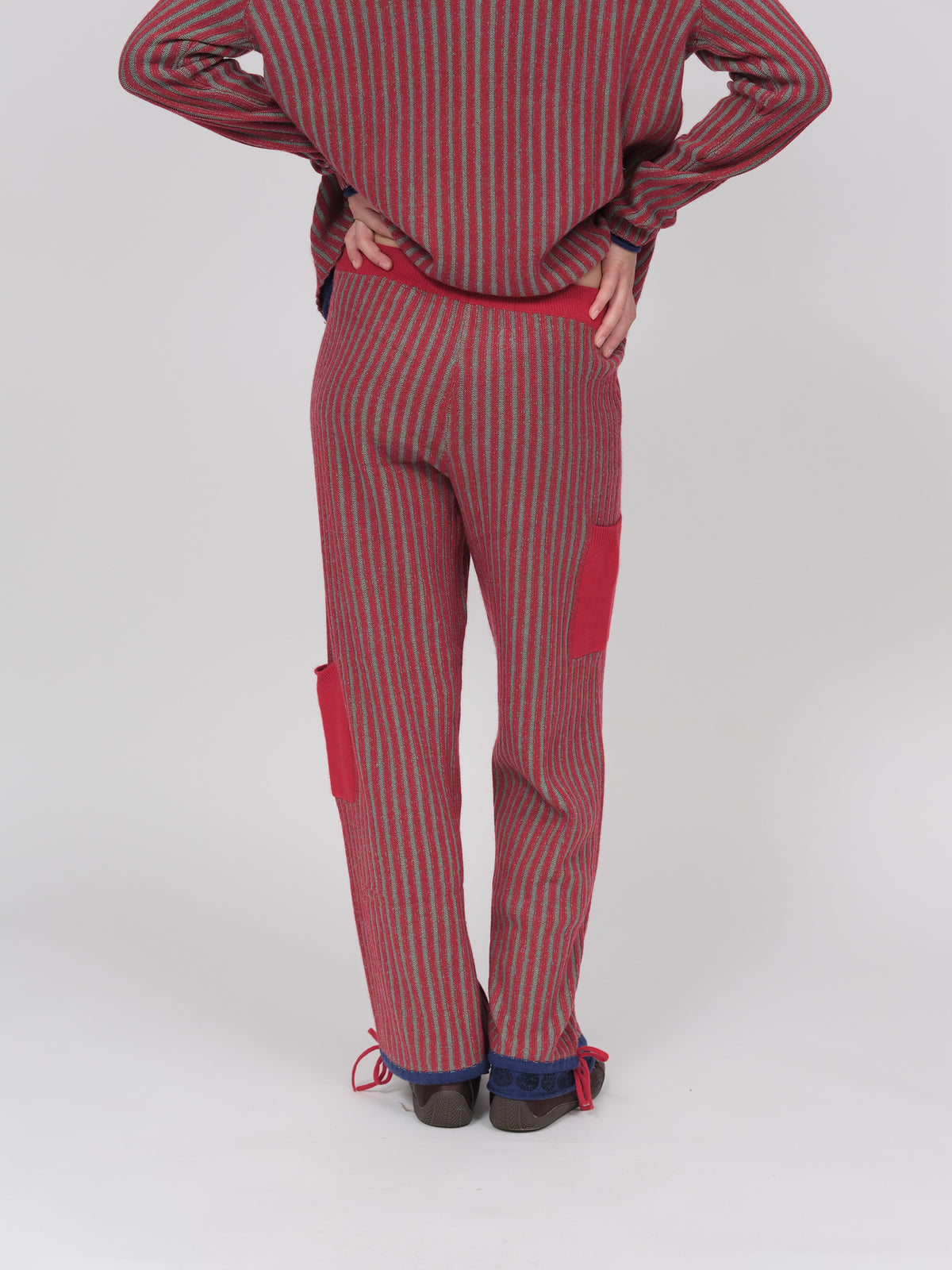 Cherry Ribbed Trackies