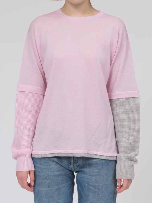 Pink & Grey Double Layer