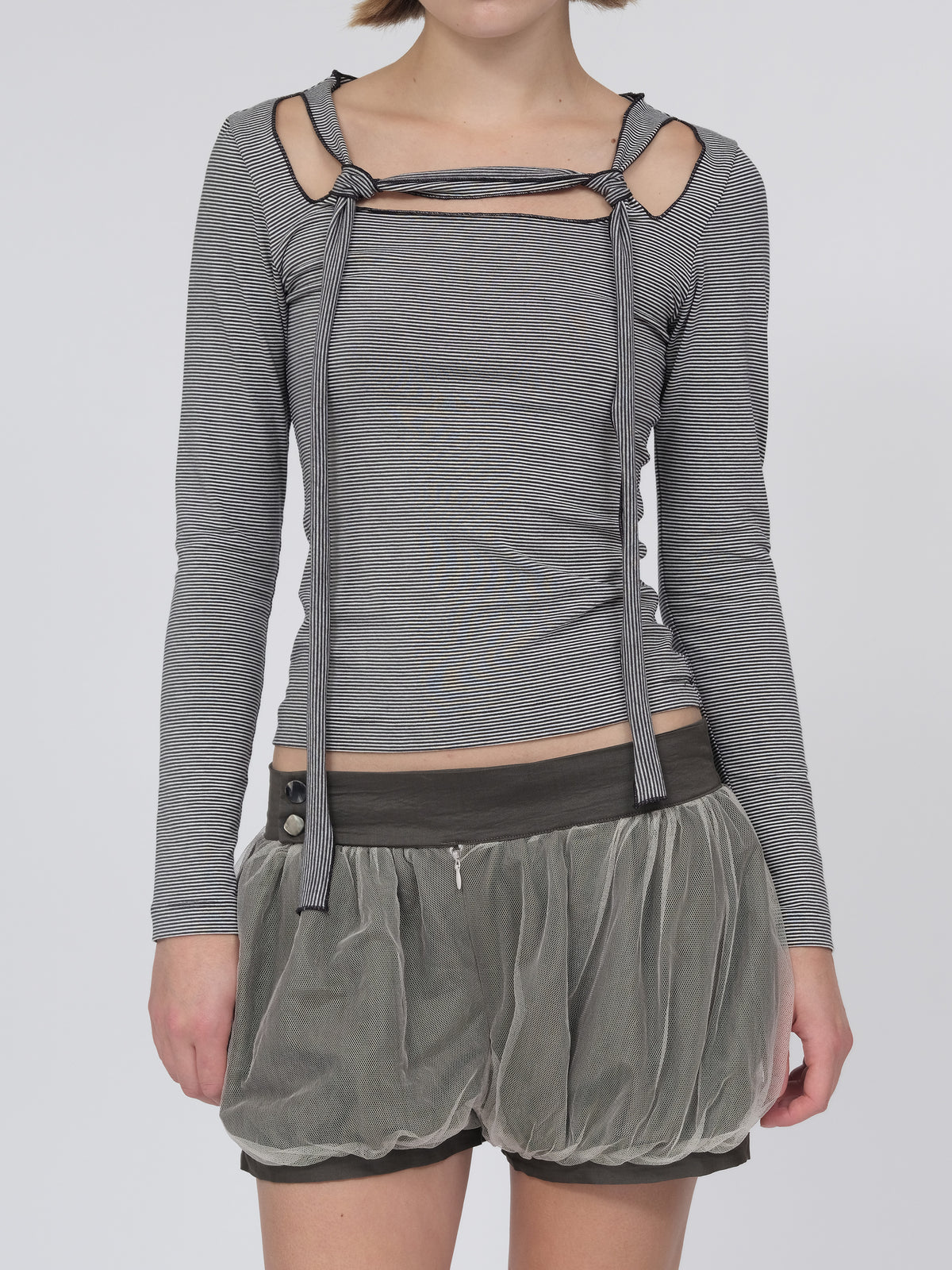 Linea Rope Top - Thin Stripes