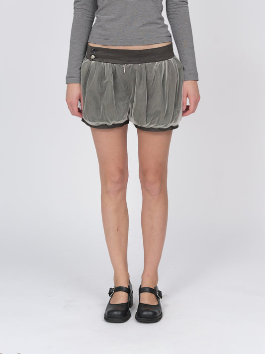Bubble Tule Shorts Pietra Brown