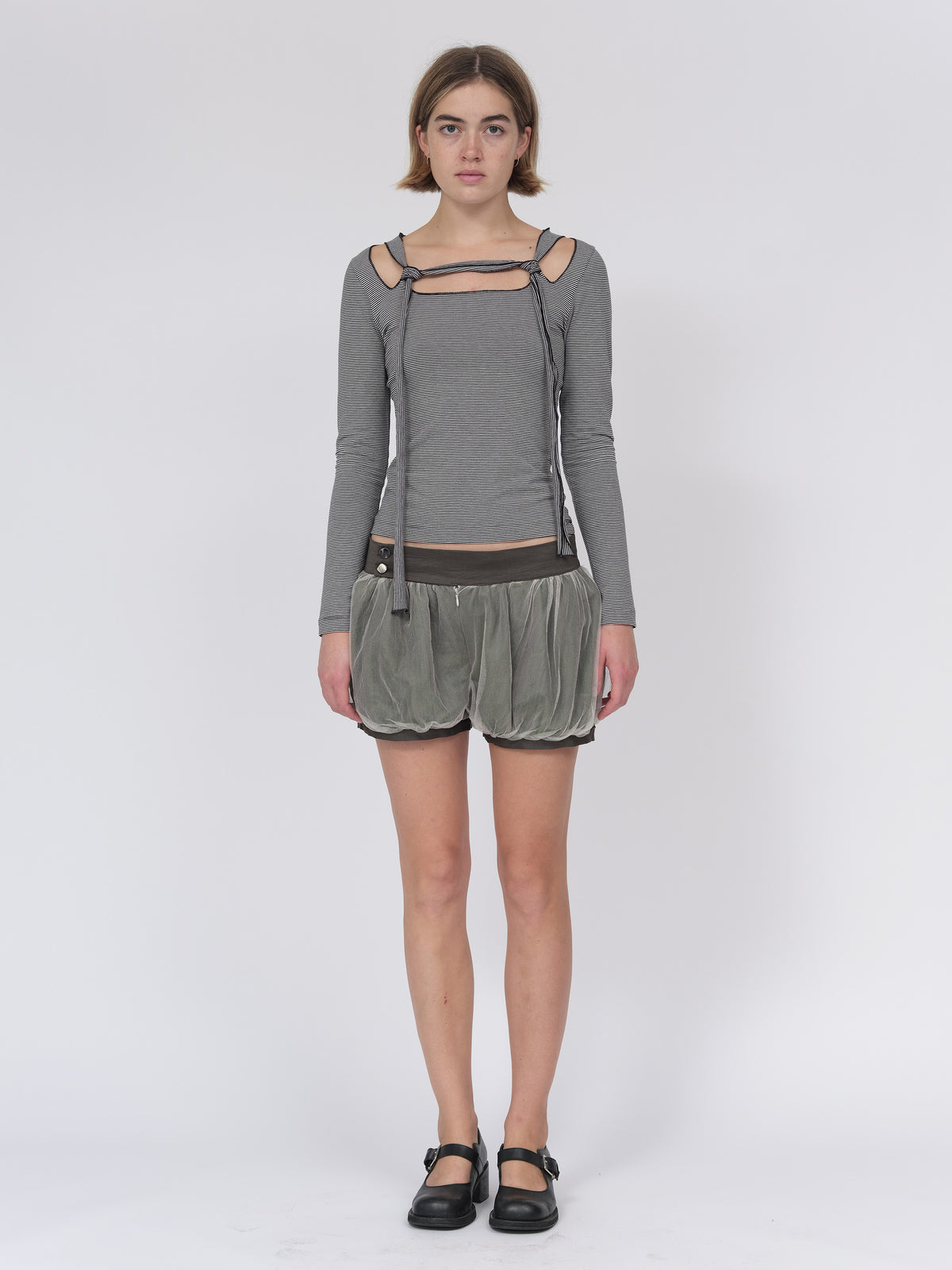 Bubble Tule Shorts Pietra Brown