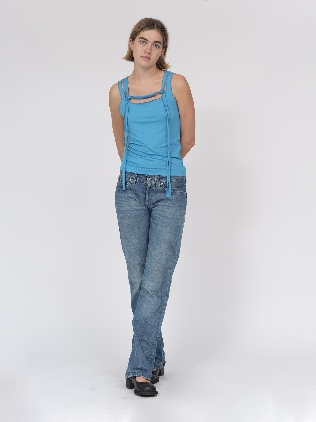 Linea Rope Vest Aqua