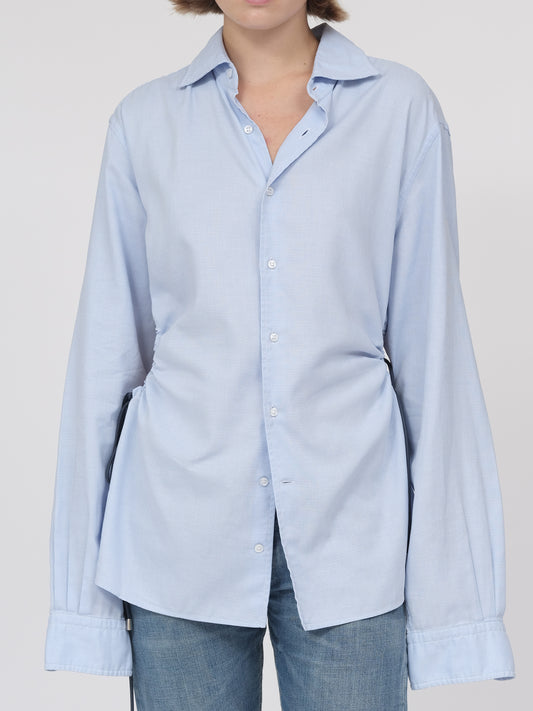 Light Blue Cinch Shirt