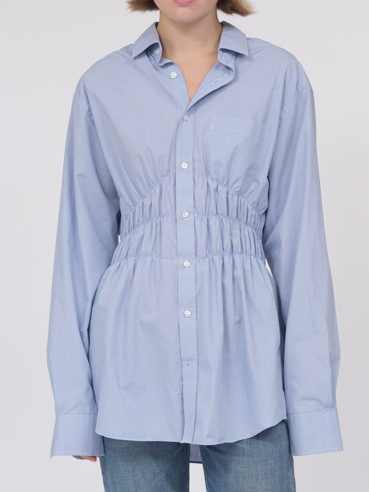 Blue Elastic Shirt
