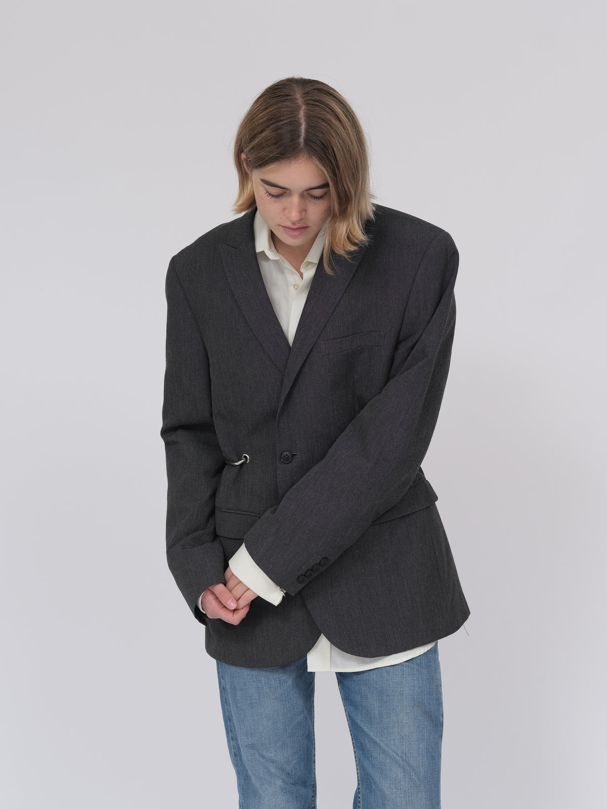 Charcoal Hardware Blazer