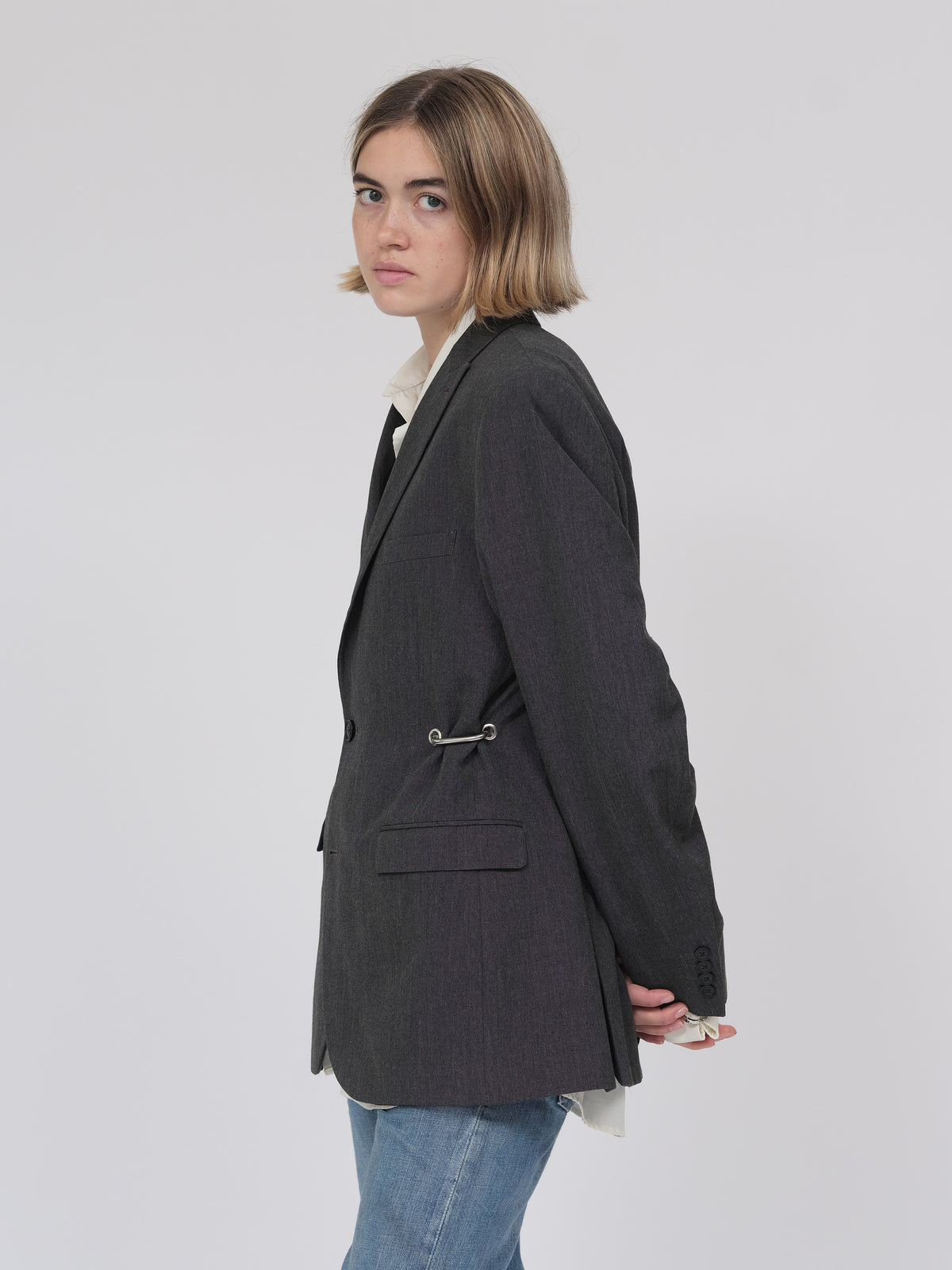 Charcoal Hardware Blazer