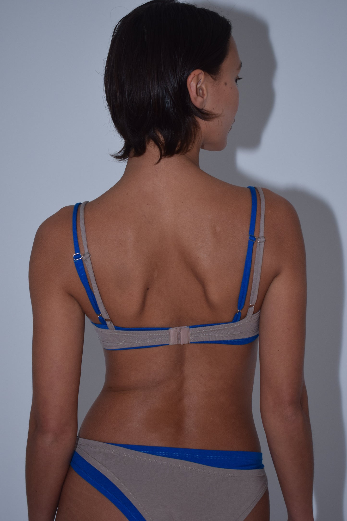 Layered Jersey Bra in Sand