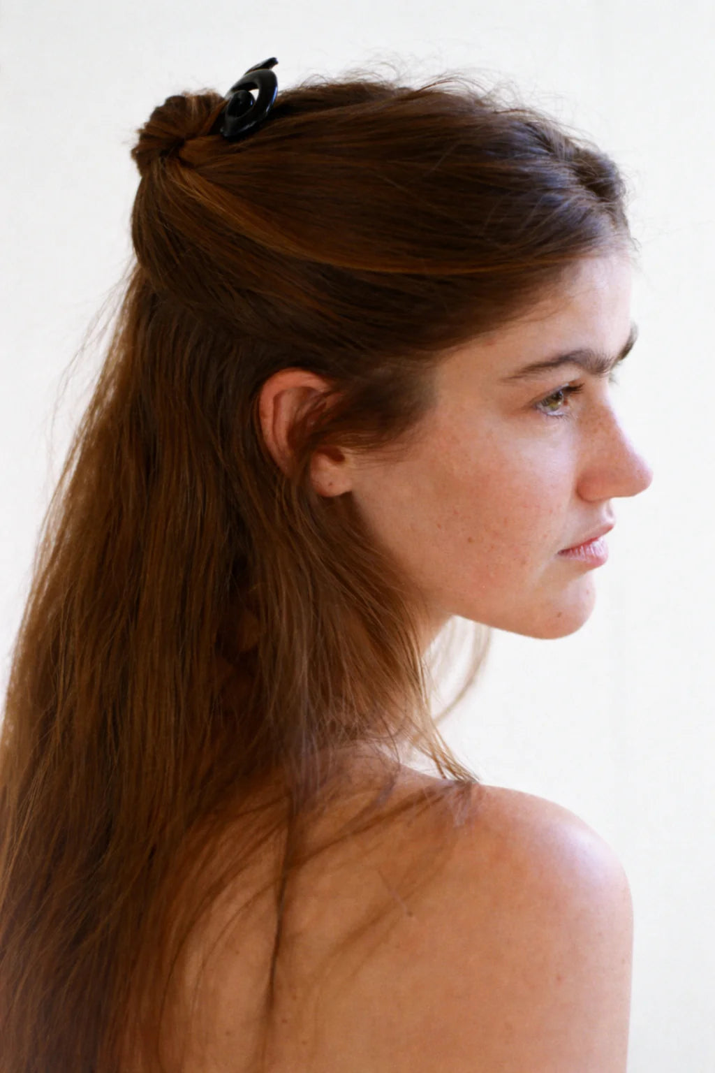 Black Spiral French Pin