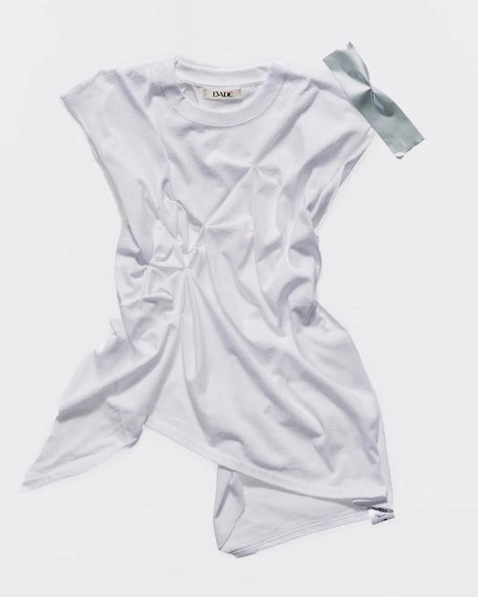 Asymmetrical White T-shirt