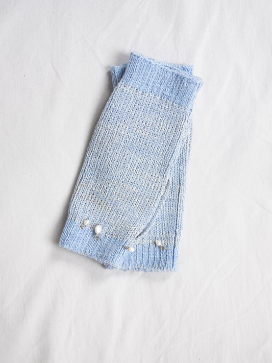 Pearl embellished handwarmers