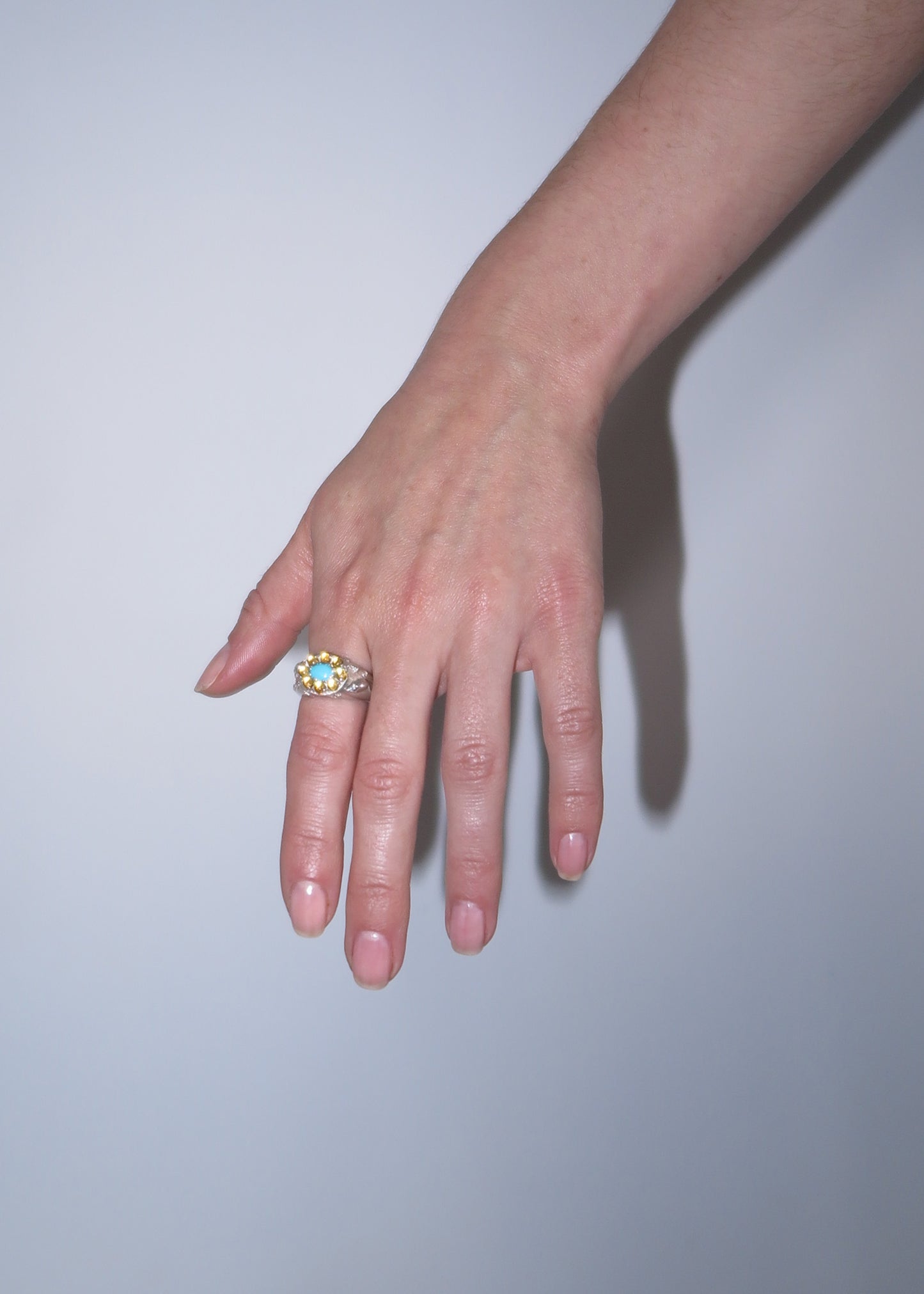 Pest Ring Aqua + Citrine