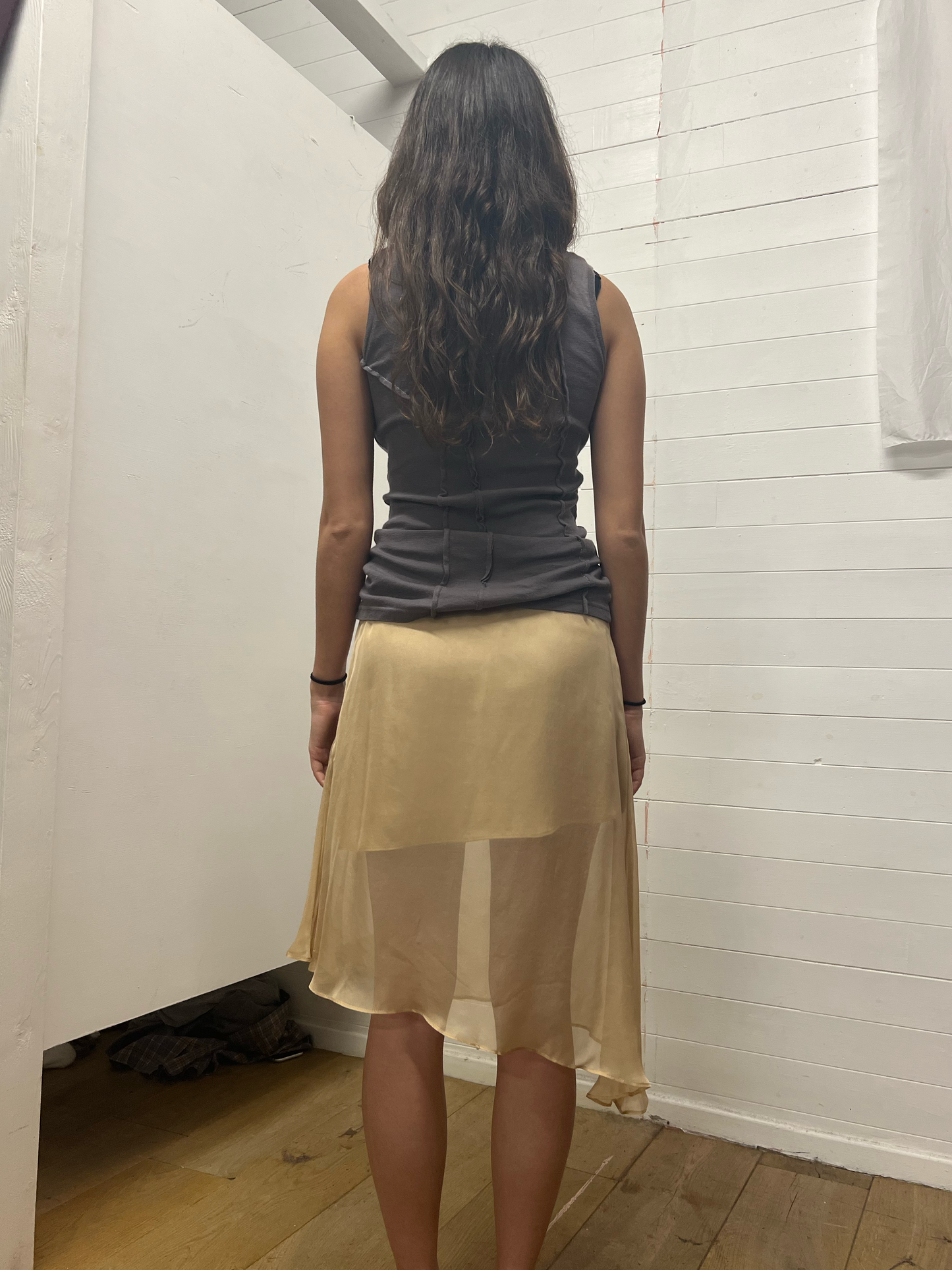 Asymmetrical Pale Skirt