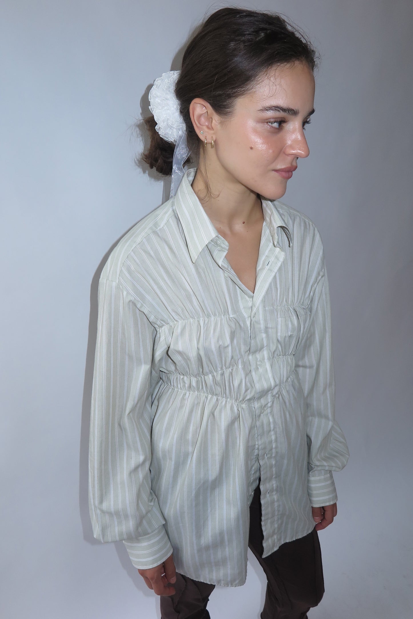 Light Green Elastic Shirt