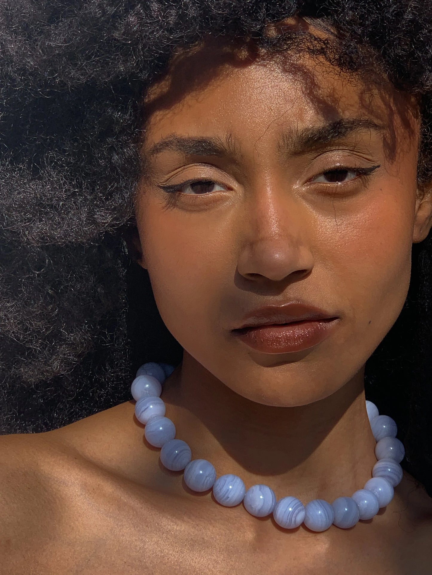 Spheres Necklace - Chalcedony