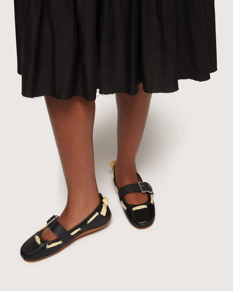 Sylvie Ballet Flat Black