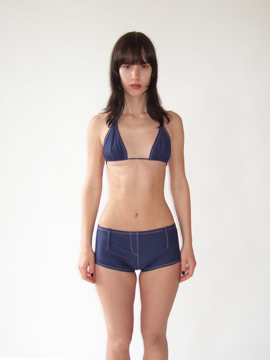 Bandera Triangle Top in Navy