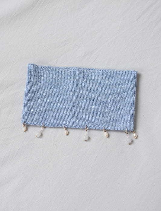 Pearl embellished neckwarmer