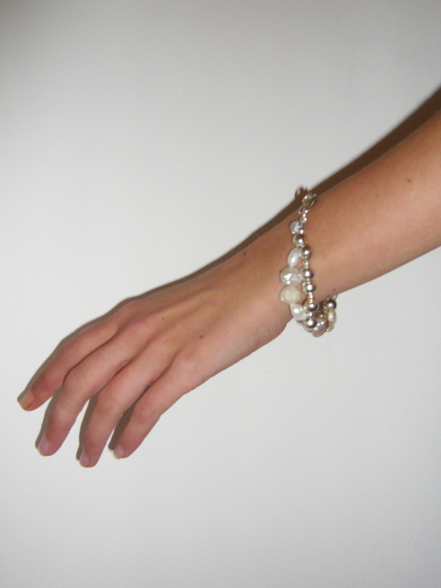 Keshi Pearl Double Bracelet