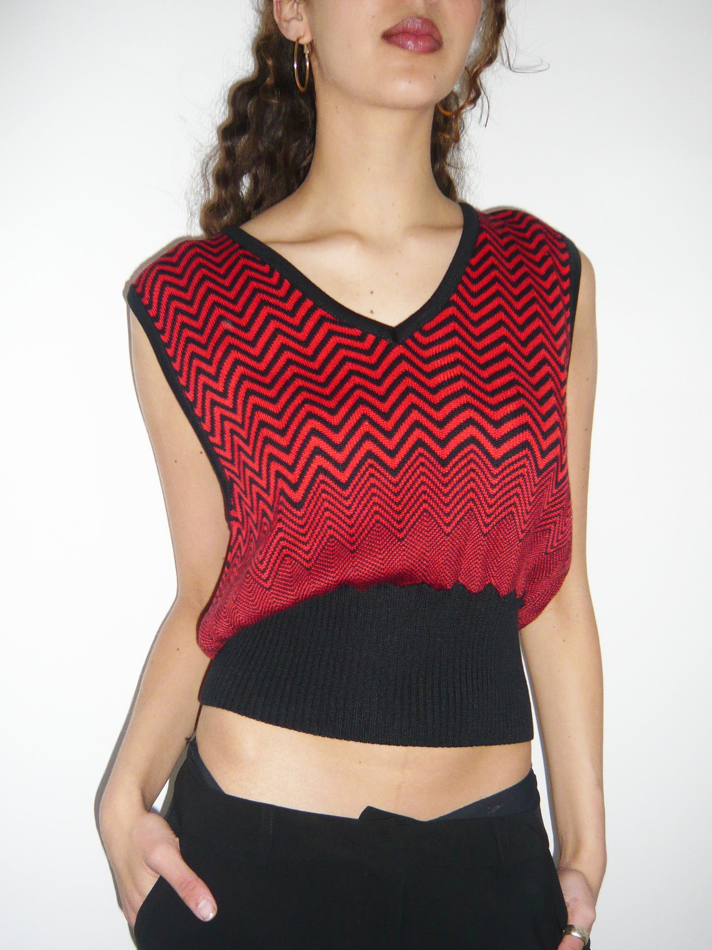 Chevron Vest Rosso