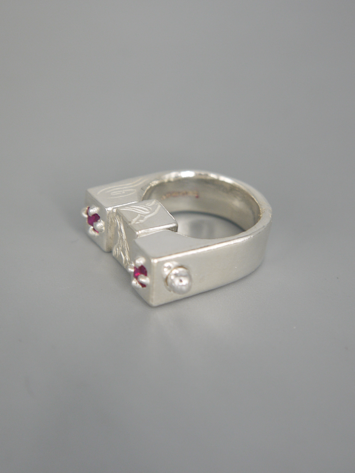 Flying Rings Birds Flying Birds + Two Rubies Ring – ALTA STORE