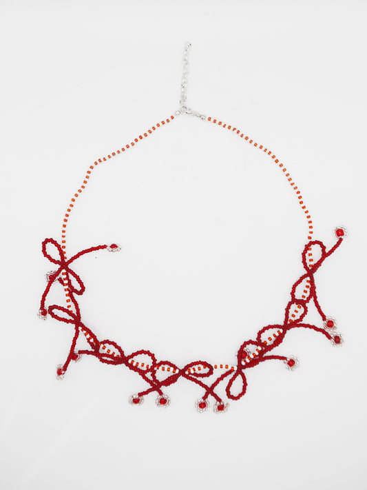 Red Bow Necklace