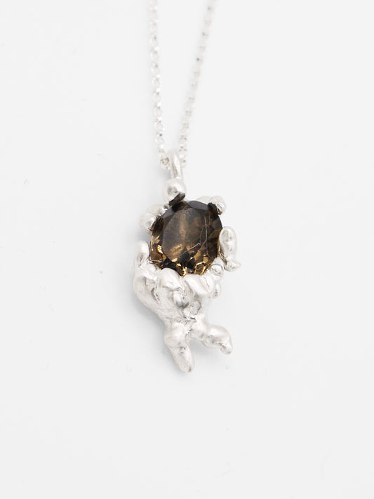 Dragged Necklace Smokey Quartz