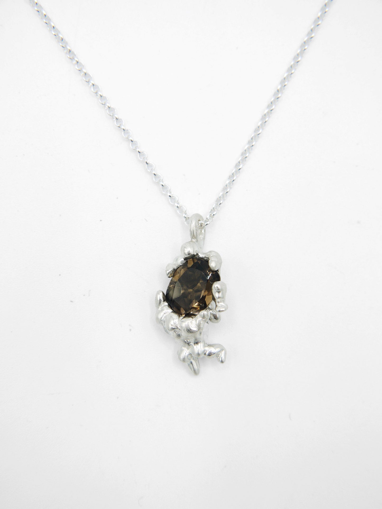Dragged Necklace Smokey Quartz