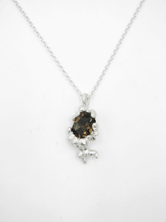 Dragged Necklace Smokey Quartz