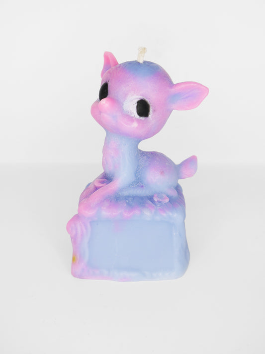 Fawn Candle Pink / Blue