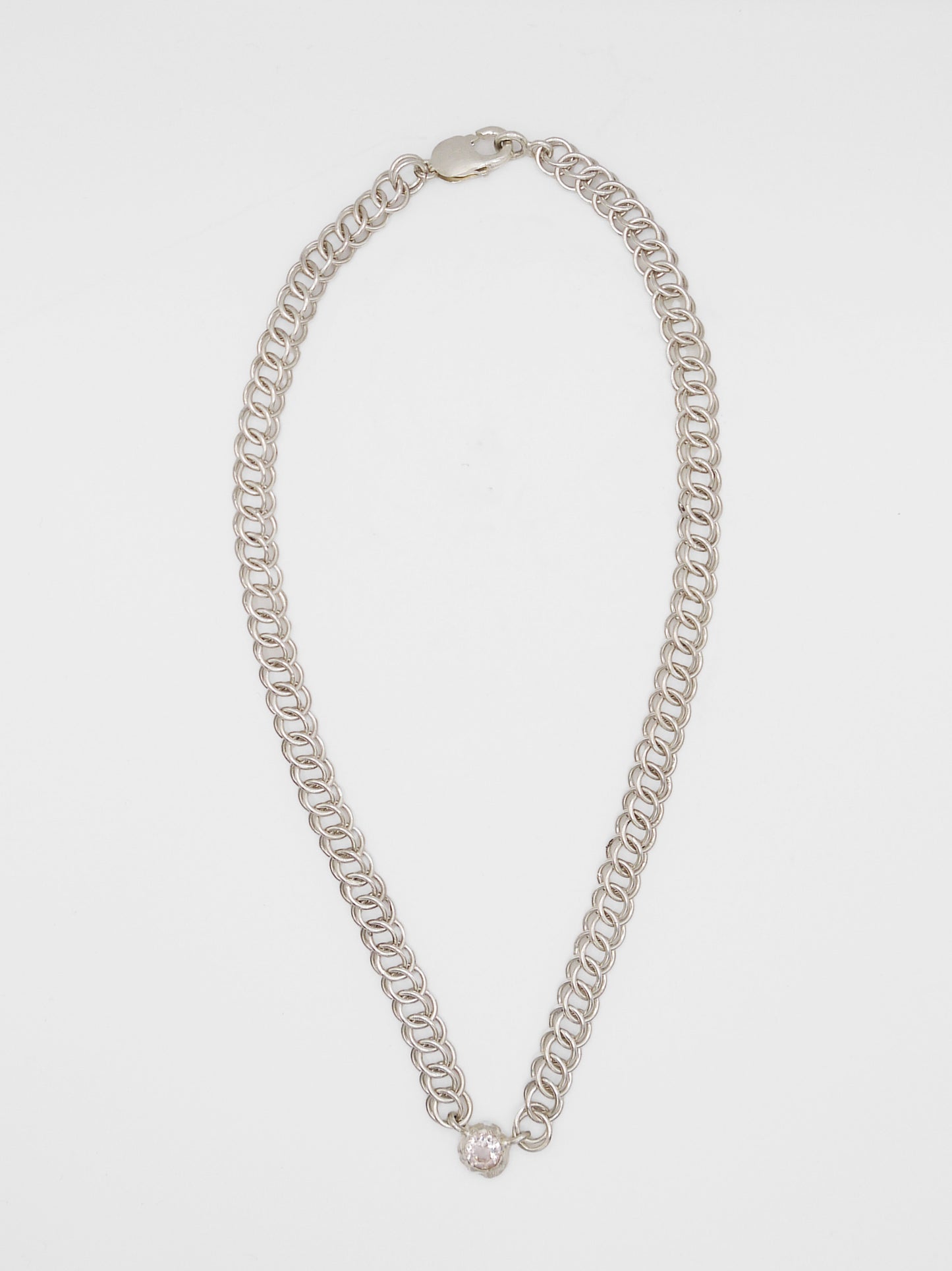 Sundial Chain With Rose Quartz