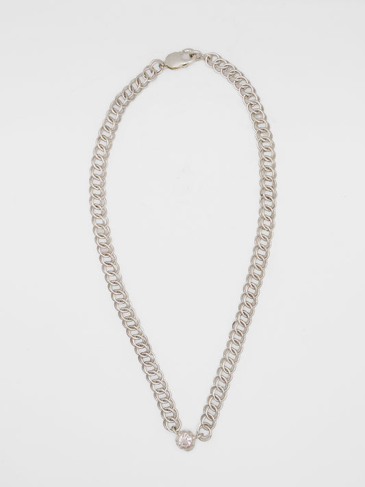 Sundial Chain With Rose Quartz