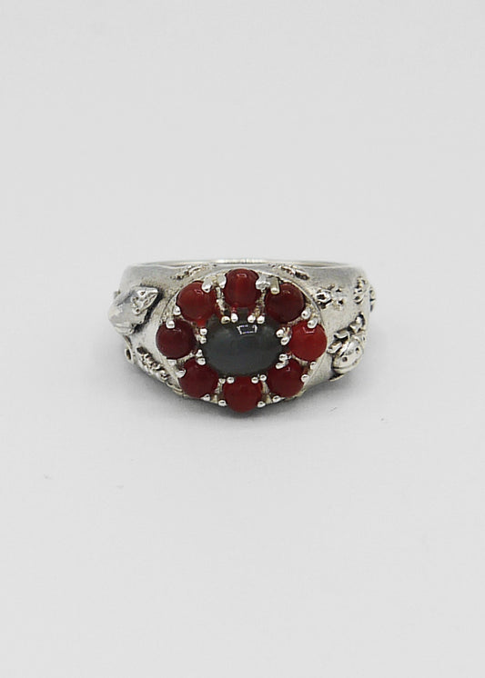 Pest Ring Carnelian + Moonstone