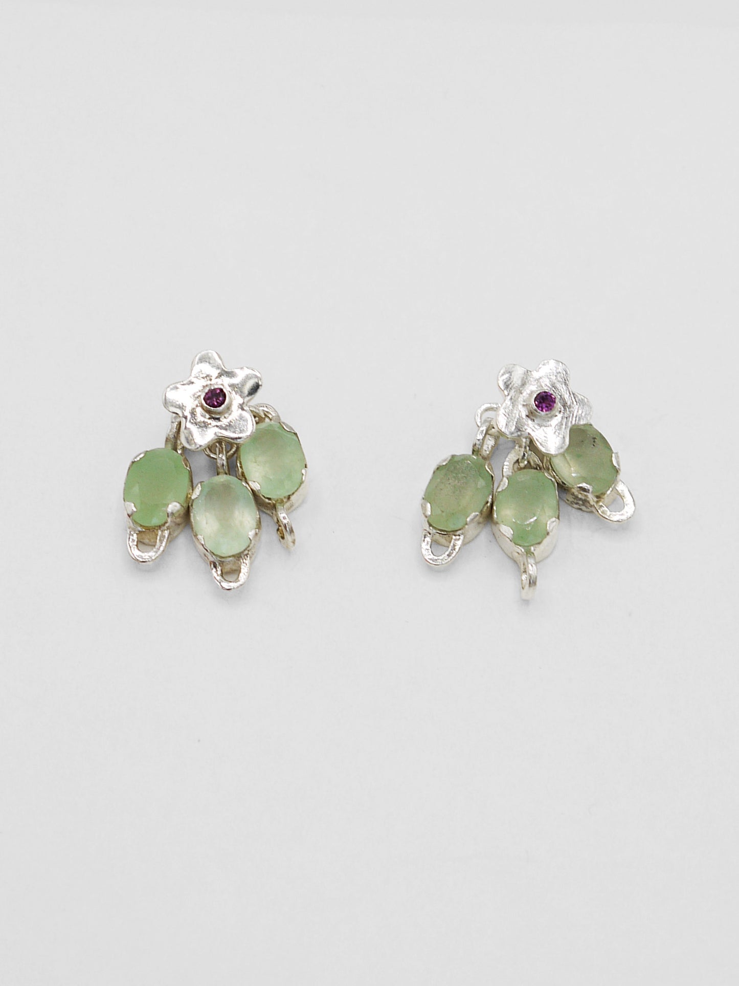 Jade Cluster Earrings