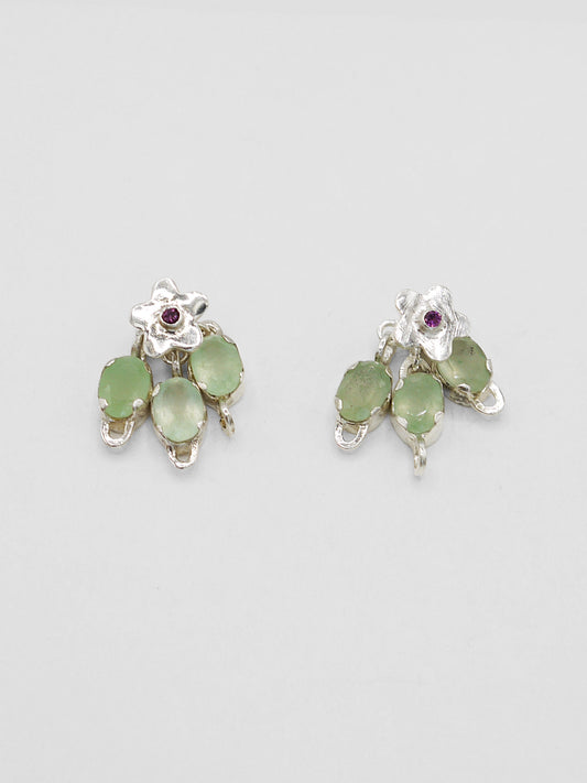 Jade Cluster Earrings